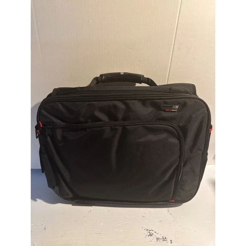 Ful Cadillac GM Licensed Laptop Messenger Bag Black Ballistic Nylon Briefcase‎